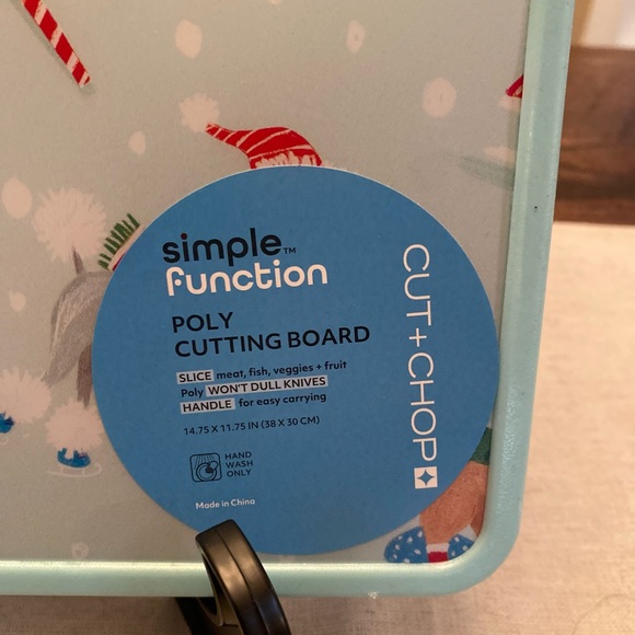 Christmas Dogs On Skis & Snowboards Cutting Board & Christmas Dog Spatula Set - Picture 5 of 14